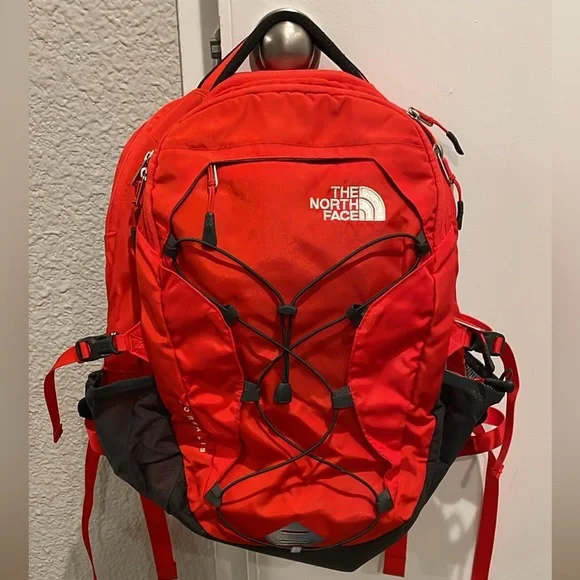 The North Face Unisex Borealis Laptop Backpack Red - Picture 1 of 6